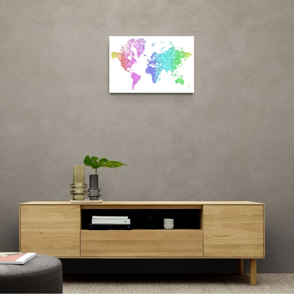 Jude watercolor world map