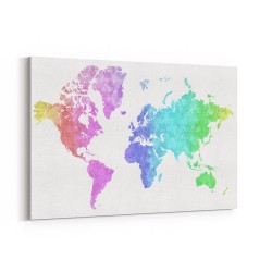 Jude watercolor world map