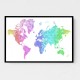 Jude watercolor world map