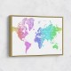 Jude watercolor world map