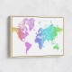 Jude watercolor world map