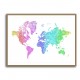 Jude watercolor world map