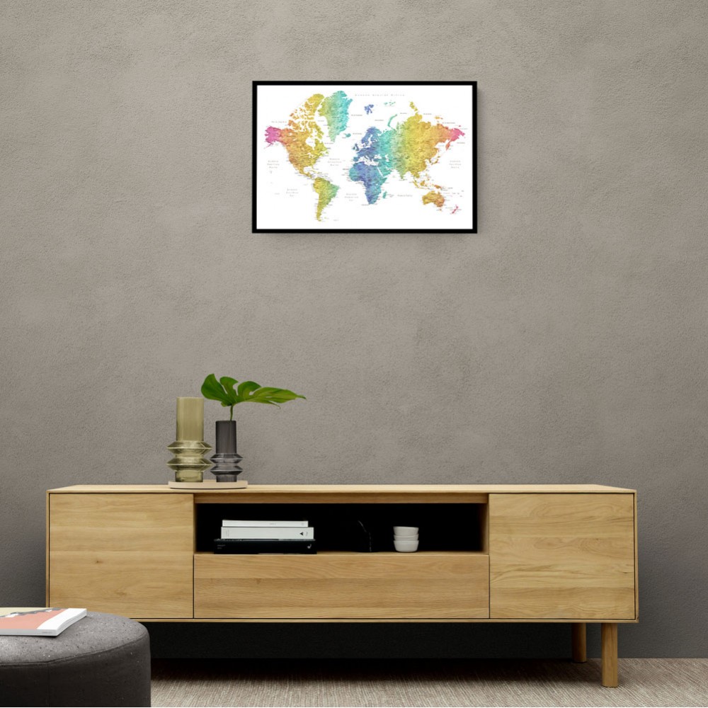 Jude world map in Spanish