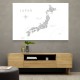 Gray watercorlor map of Japan