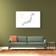 Gray watercorlor map of Japan