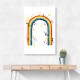 Rainbow watercolor with splatters Rainbow watercolor with splatters