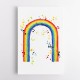 Rainbow watercolor with splatters Rainbow watercolor with splatters