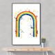 Rainbow watercolor with splatters Rainbow watercolor with splatters