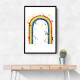 Rainbow watercolor with splatters Rainbow watercolor with splatters