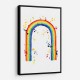 Rainbow watercolor with splatters Rainbow watercolor with splatters