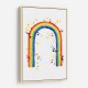 Rainbow watercolor with splatters Rainbow watercolor with splatters