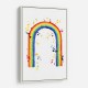 Rainbow watercolor with splatters Rainbow watercolor with splatters