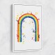 Rainbow watercolor with splatters Rainbow watercolor with splatters