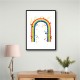 Rainbow watercolor with splatters Rainbow watercolor with splatters