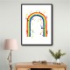 Rainbow watercolor with splatters Rainbow watercolor with splatters