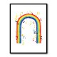 Rainbow watercolor with splatters Rainbow watercolor with splatters