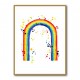 Rainbow watercolor with splatters Rainbow watercolor with splatters