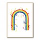Rainbow watercolor with splatters Rainbow watercolor with splatters