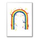 Rainbow watercolor with splatters Rainbow watercolor with splatters