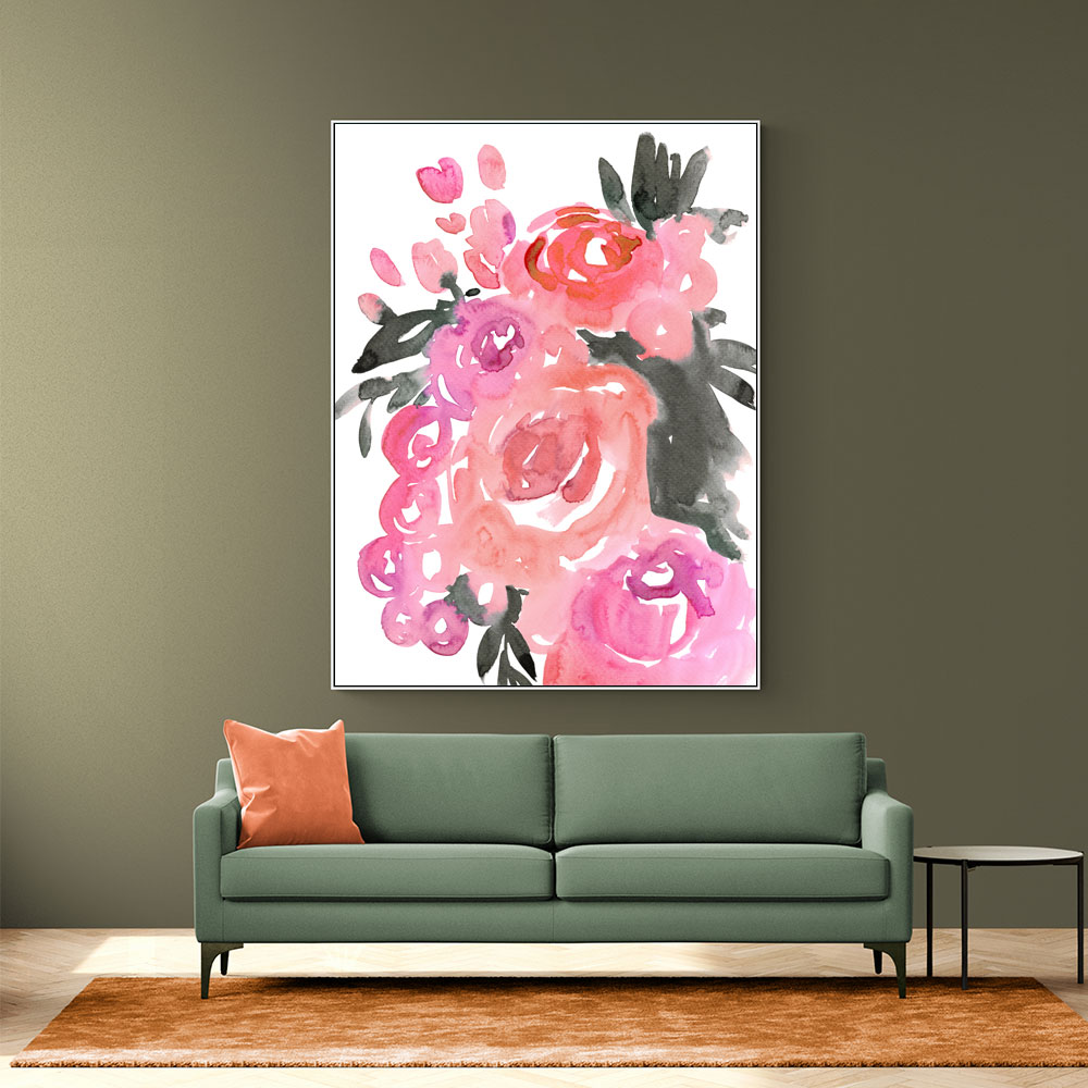 Maeko loose watercolor florals II Maeko loose watercolor florals II