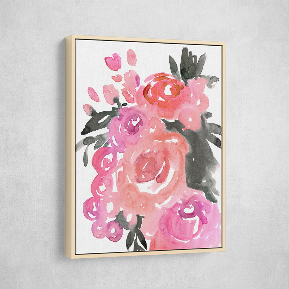 Maeko loose watercolor florals II Maeko loose watercolor florals II