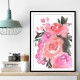Maeko loose watercolor florals II Maeko loose watercolor florals II
