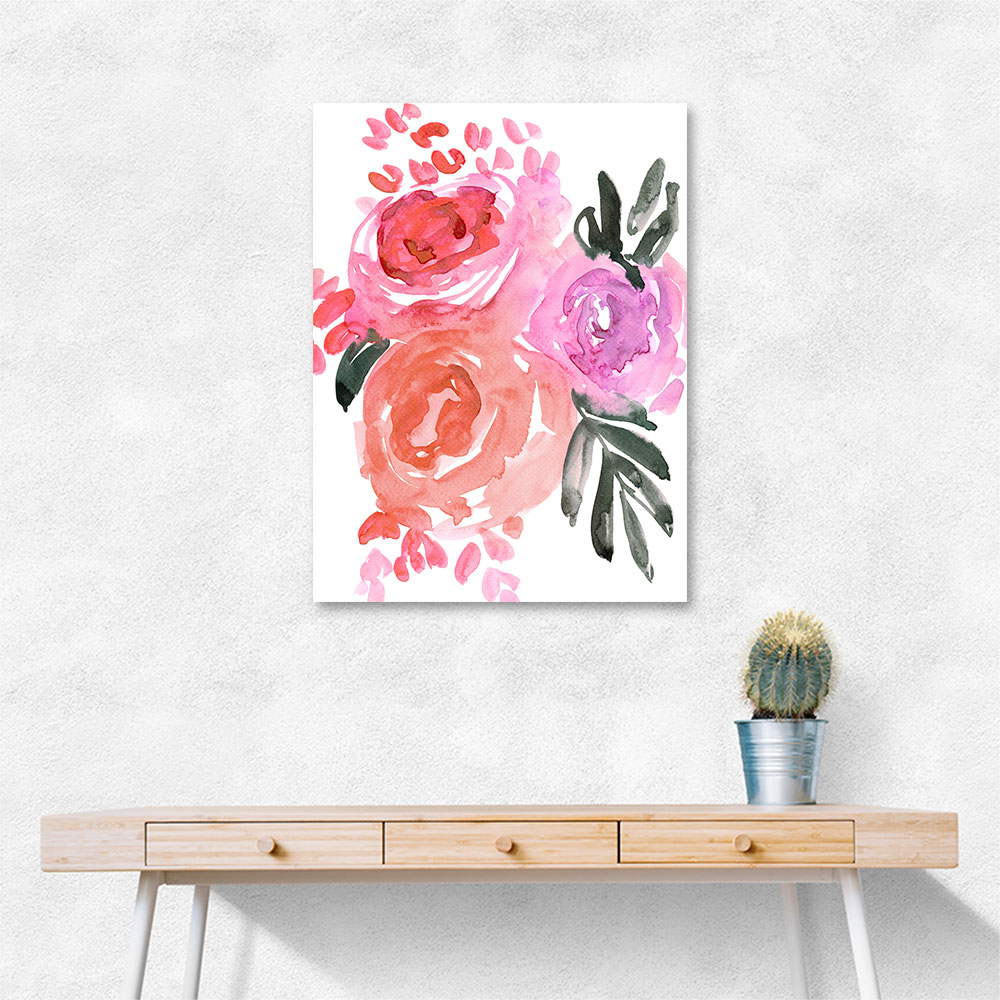 Maeko loose watercolor florals I