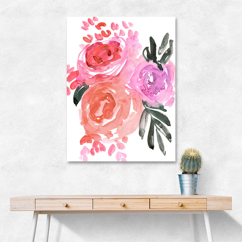 Maeko loose watercolor florals I