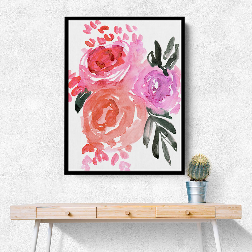 Maeko loose watercolor florals I