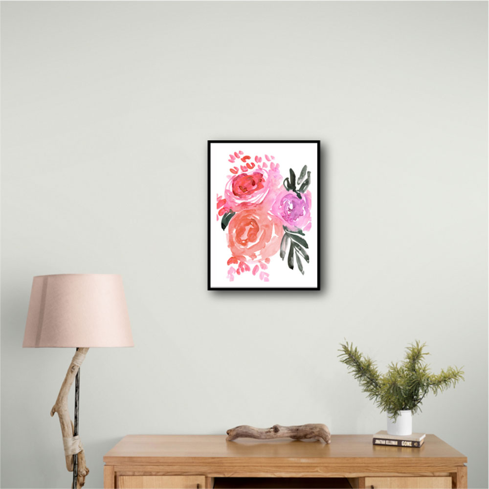 Maeko loose watercolor florals I