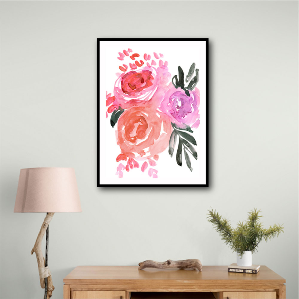 Maeko loose watercolor florals I