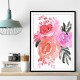 Maeko loose watercolor florals I