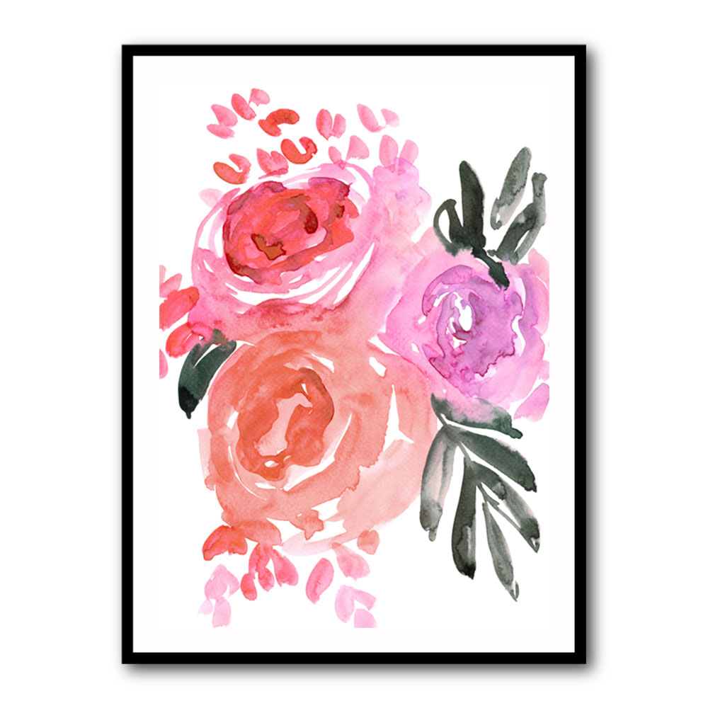 Maeko loose watercolor florals I