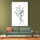Seeded eucalyptus line art Seeded eucalyptus line art