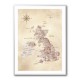 Sepia map of the United Kingdom