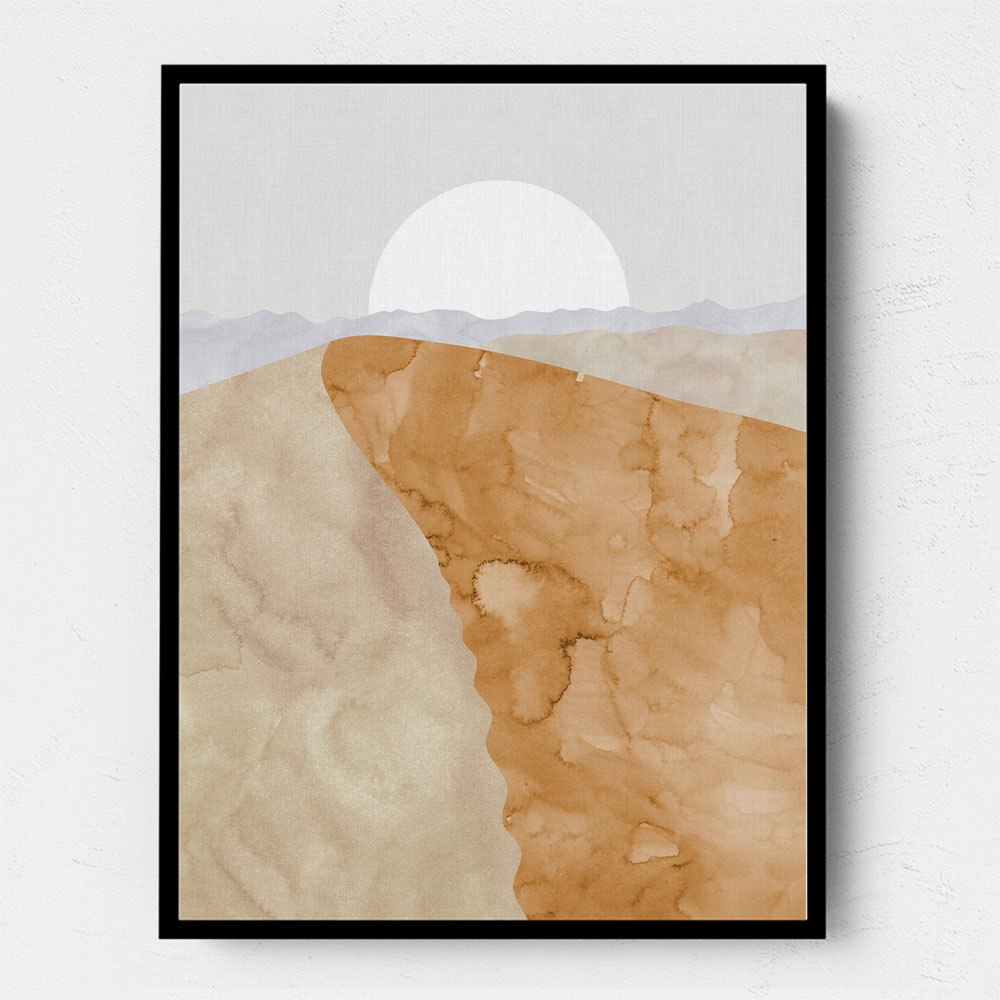 Sand dune and moon Sand dune and moon