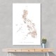 Taupe watercolor map of Philippines