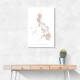 Taupe watercolor map of Philippines