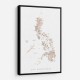 Taupe watercolor map of Philippines