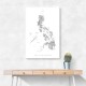 Gray Watercolor Map of Philippines