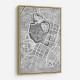 Gray Vintage Map of Tokyo