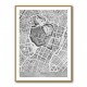 Gray Vintage Map of Tokyo