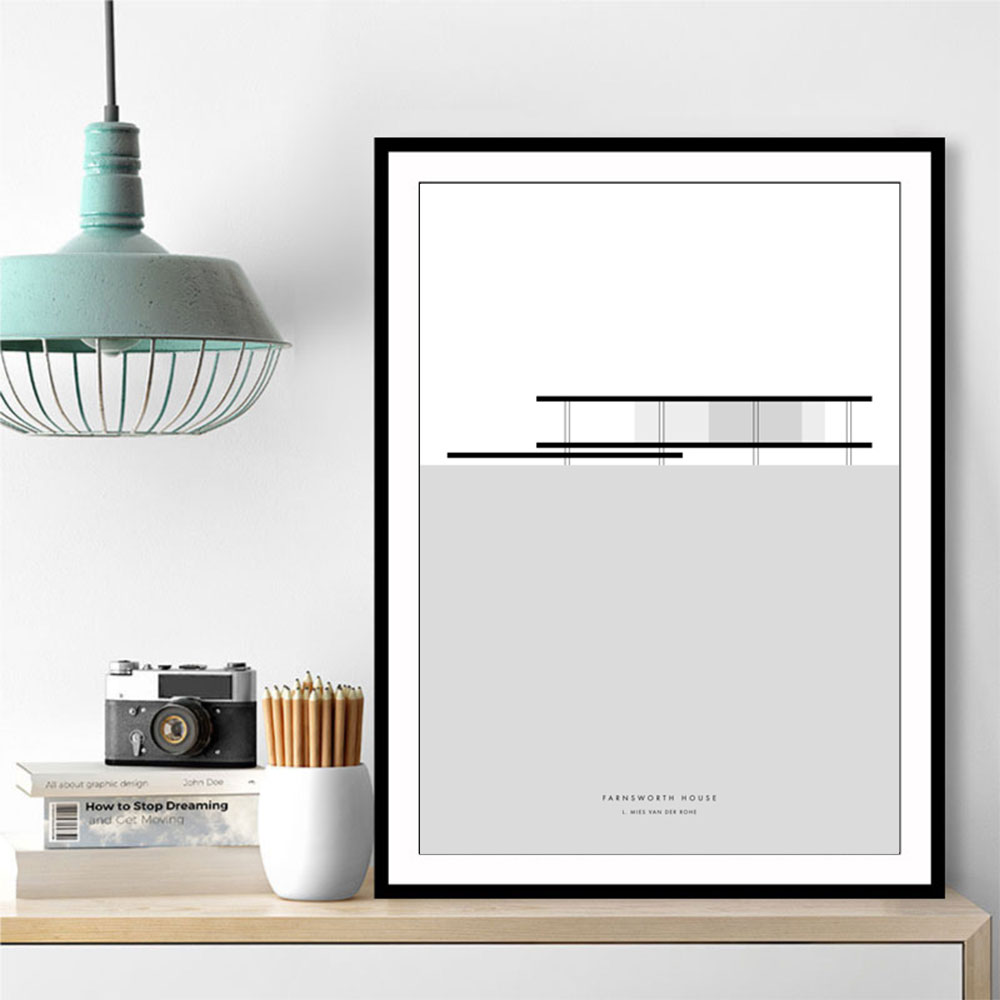 Minimal Farnsworth house