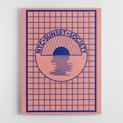 Nyc Sunset Society Blue Wall Art