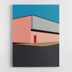 Warehouse Illustration Wall Art