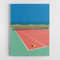 Tennis Court In The Desert Wall Art
