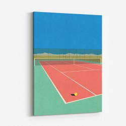 Tennis Court In The Desert Wall Art