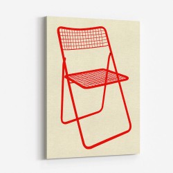 Ted Net Chair Red Wall Art