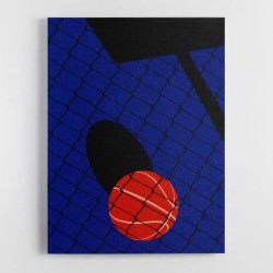 Backjard Basketball Court Wall Art