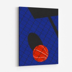 Backjard Basketball Court Wall Art